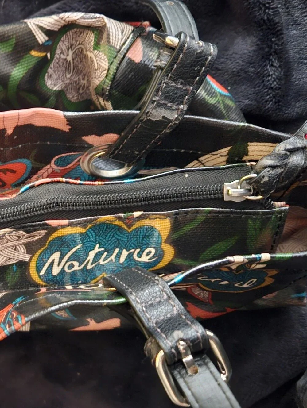 Sakroots Artist Circle Multi-Color Peace & Nature Tote Bag